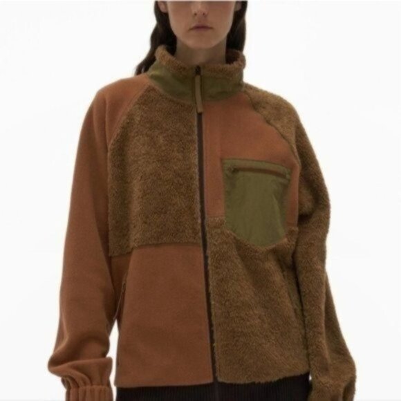 Helmut Lang Patchwork Fleece Jacket L - Picture 8 of 8